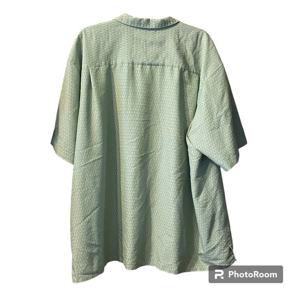 Vintage Alexander Lloyd Shirt 5X Button Pocket Pleated Seersucker Short Sleeve - Picture 5 of 7